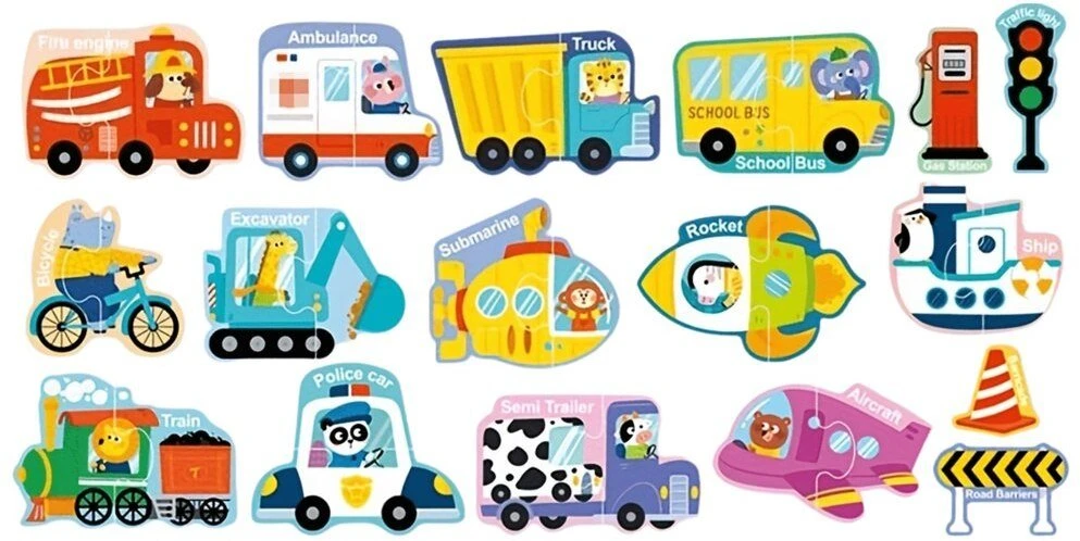 Lean Toys Magnetinė dėlionė 30 vnt.