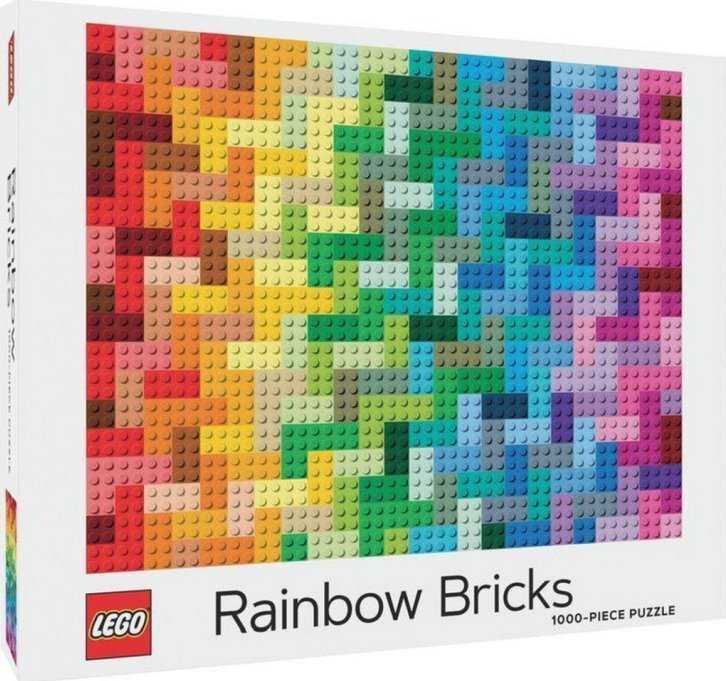 Dėlionė LEGO Rainbow Bricks 1000 dalys