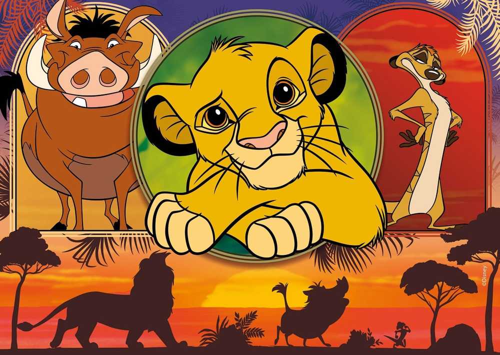 Lisciani LISCIANI DISNEY Dėlionė MAXIFLOOR 4 X 48 KRÓL LEW