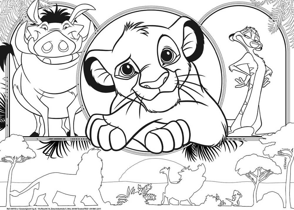 Lisciani LISCIANI DISNEY Dėlionė MAXIFLOOR 4 X 48 KRÓL LEW