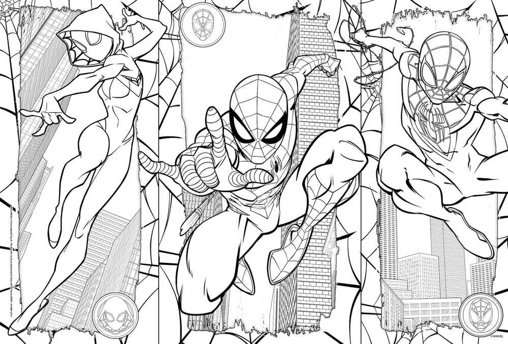 Lisciani LISCIANI DISNEY MARVEL Dėlionė DF MAXIFLOOR 2 X 60 SPIDER-MAN