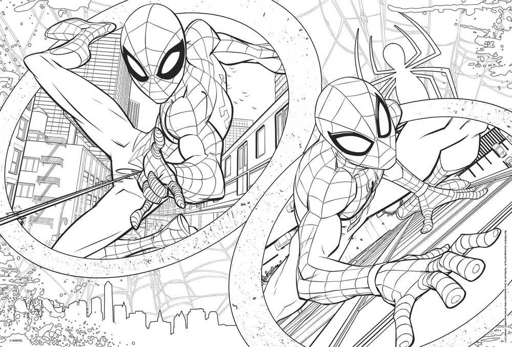 Lisciani LISCIANI DISNEY MARVEL Dėlionė DF MAXIFLOOR 2 X 60 SPIDER-MAN