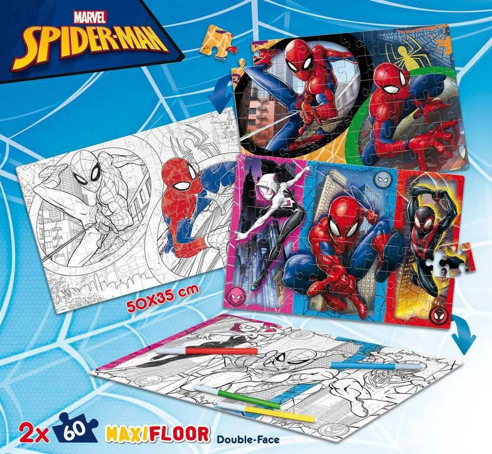 Lisciani LISCIANI DISNEY MARVEL Dėlionė DF MAXIFLOOR 2 X 60 SPIDER-MAN