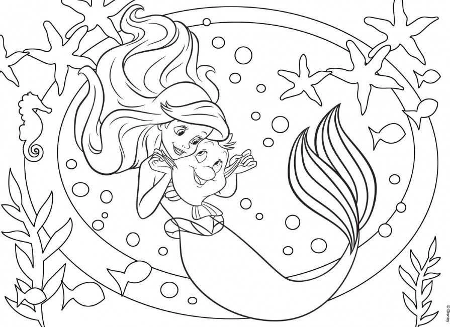 Dėlionė Lisciani Dvipusis maxi 60 galvosūkis Little Mermaid