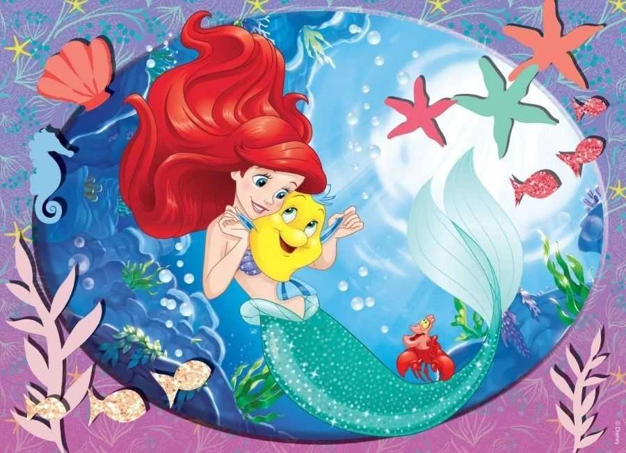 Dėlionė Lisciani Dvipusis maxi 60 galvosūkis Little Mermaid