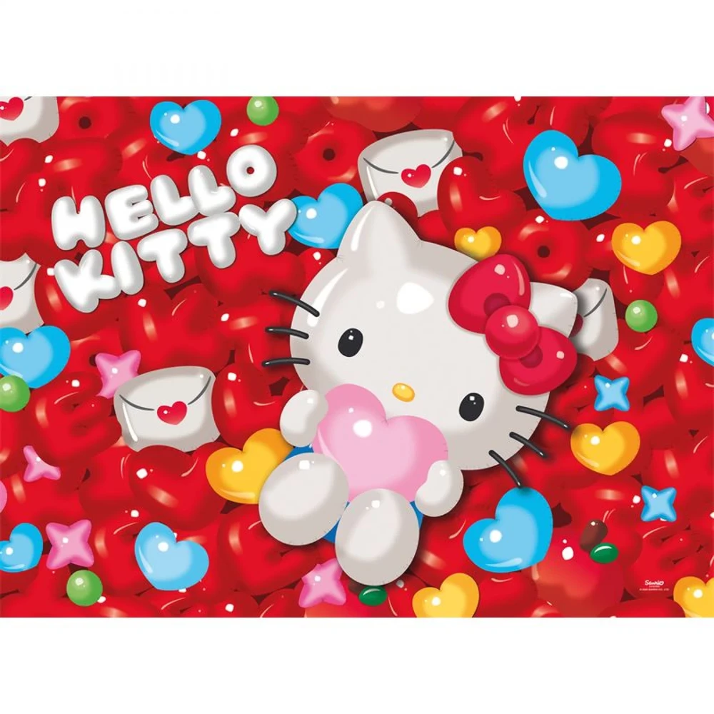 Lisciani Dėlionė + plakatas, 1000 vnt. - Hello Kitty