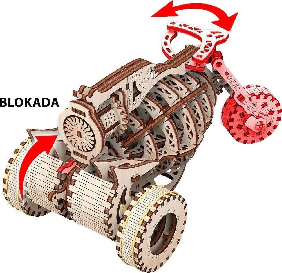 Dėlionė Mr.Playwood Mr.Playwood Drewniany modelio galvosūkis 3D Starbike