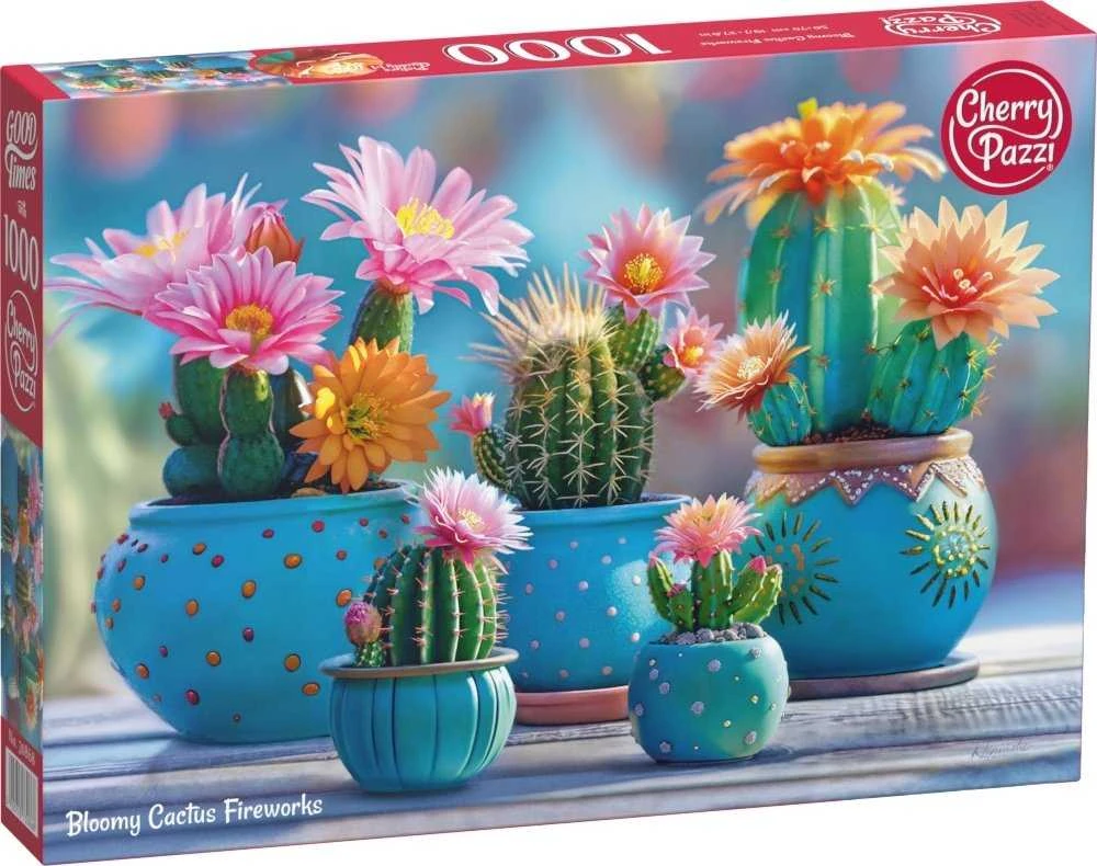 Nezatříděno CherryPazzi dėlionė Bloomy Cactus Fireworks 1000 det