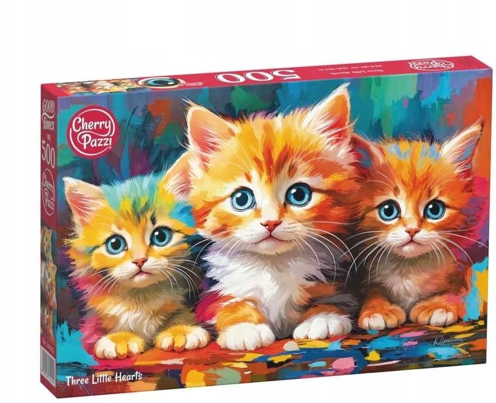 Nezatříděno CherryPazzi dėlionė Three Little Hearts 500 det
