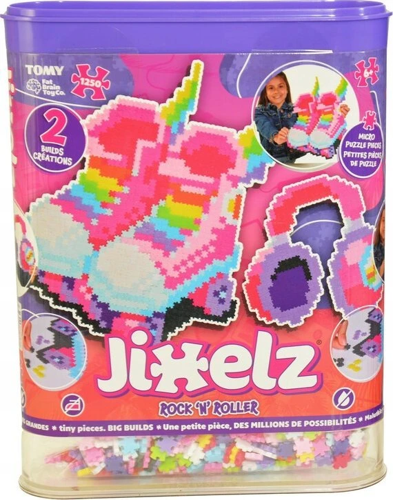 Dėlionė Qelements Jixelz kūrybinė mozaika „Riedučiai ir ausinės“ (1250 d.)