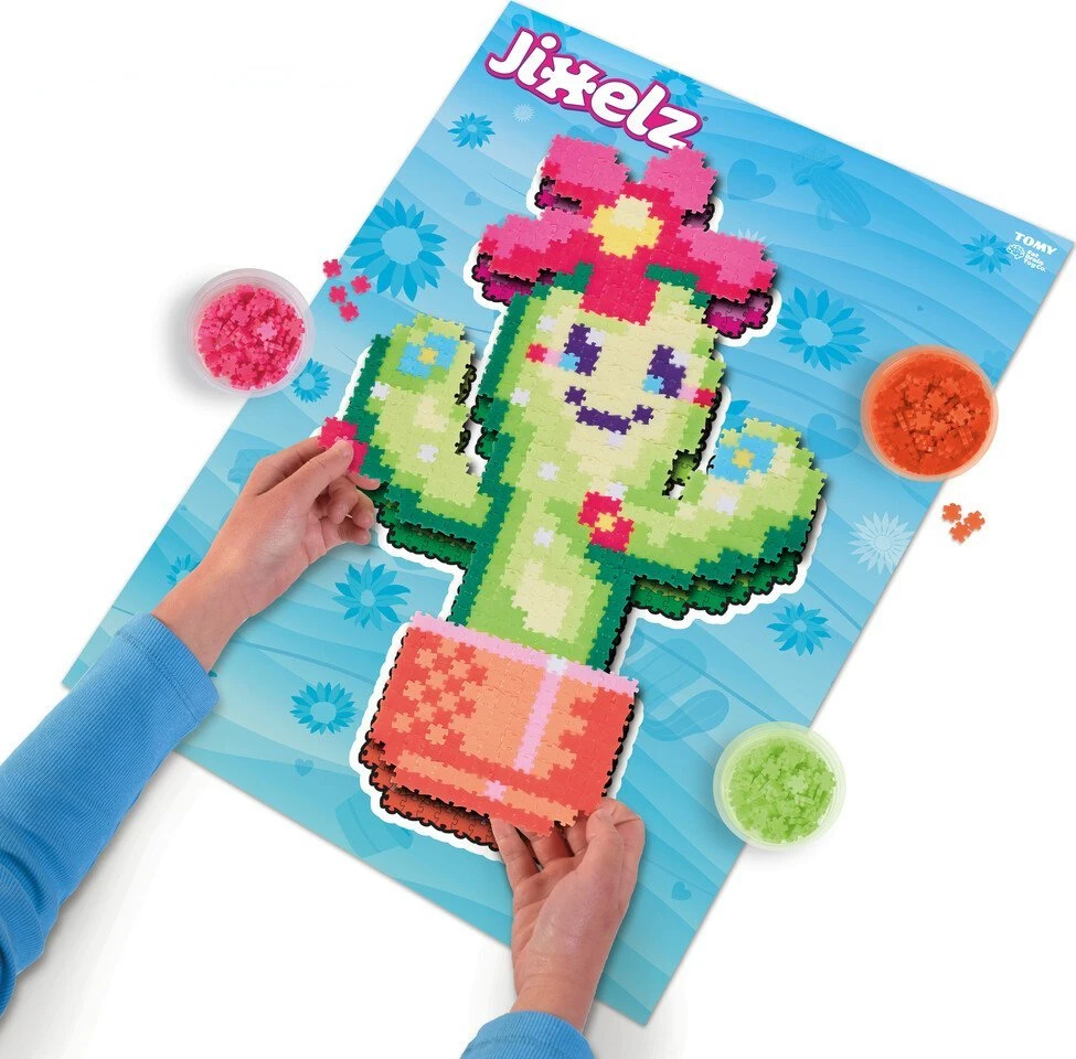 Dėlionė Qelements Puzzle 750 Pixelki Jixelz U¶miechnięte kaktusy