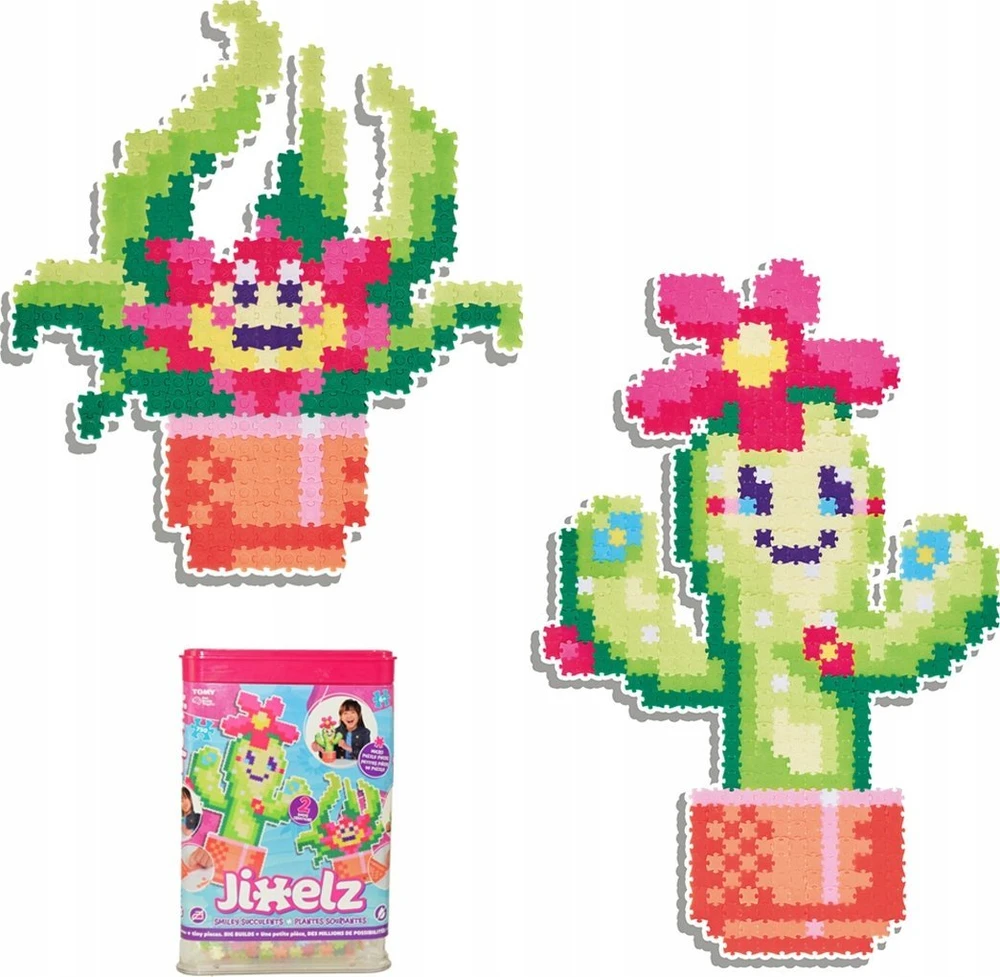 Dėlionė Qelements Puzzle 750 Pixelki Jixelz U¶miechnięte kaktusy