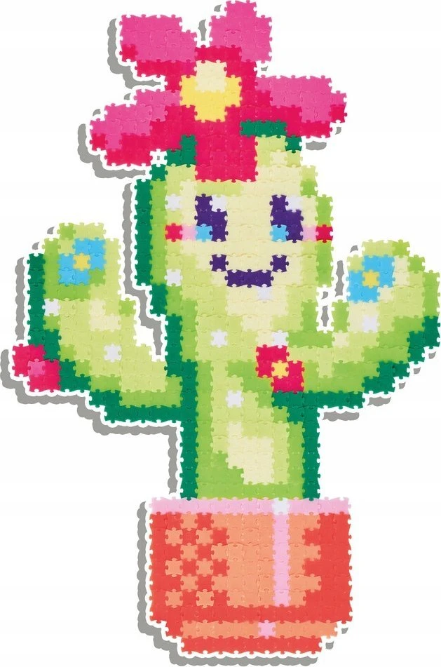 Dėlionė Qelements Puzzle 750 Pixelki Jixelz U¶miechnięte kaktusy