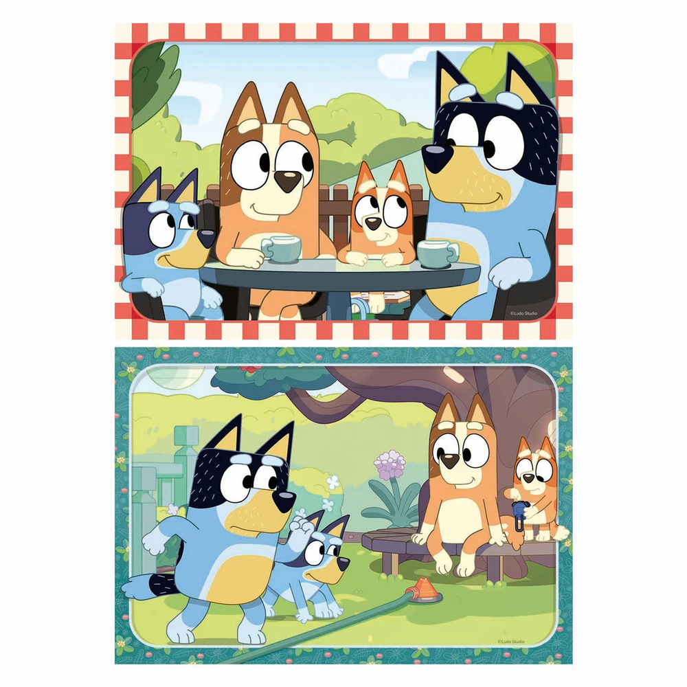 Ravensburger Dėlionė 2x12 vnt. - Bluey aprašymas - Prekės nuotrauka