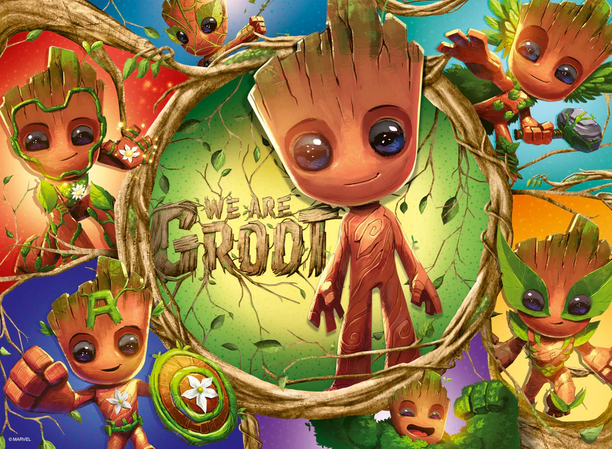 Ravensburger Dėlionė 100 vnt. - Marvel: Groot aprašymas - Prekės nuotrauka