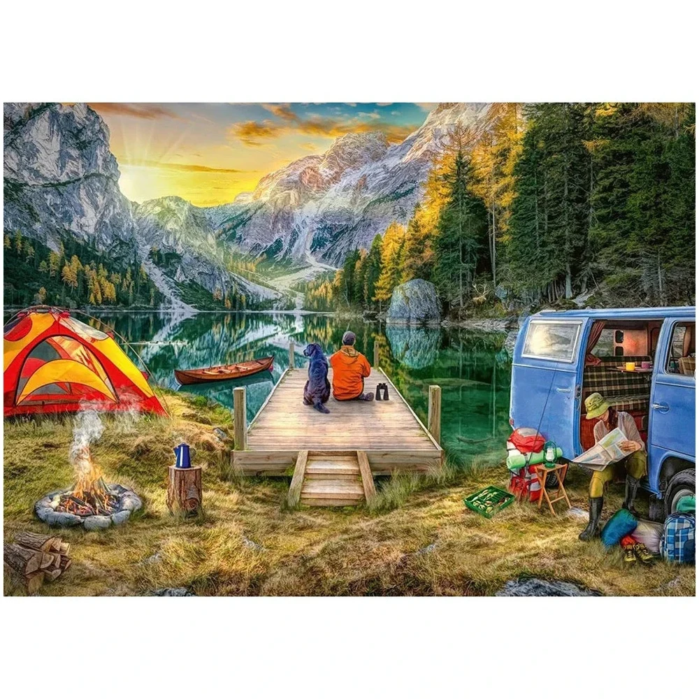 Ravensburger Dėlionė 1000 vnt. - Kempingas