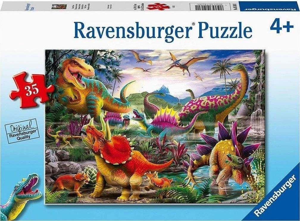 Ravensburger Dėlionė 35 vnt. -  Dinozaurai