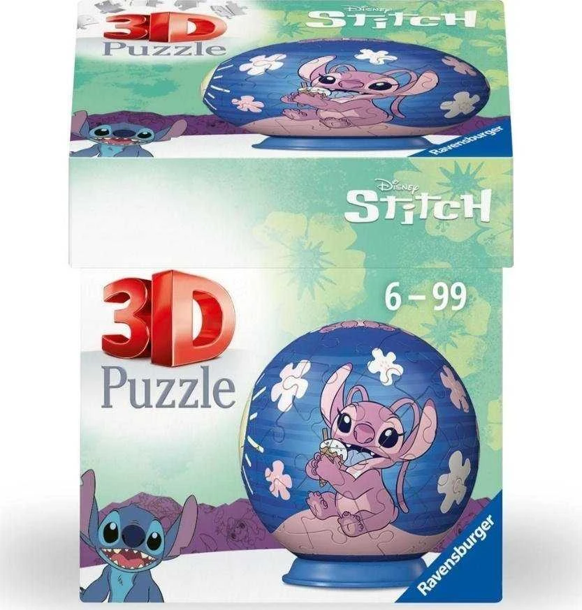 Ravensburger 3D Dėlionė 55 vnt. - Disney Angel (Stitch) kamuolys