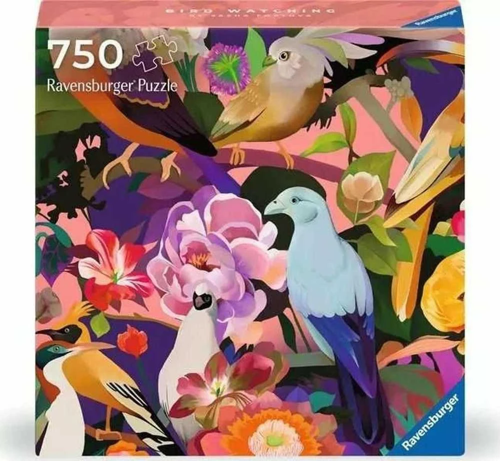 Ravensburger Dėlionė 750 vnt. - Spalvingi paukščiai ir gėlės