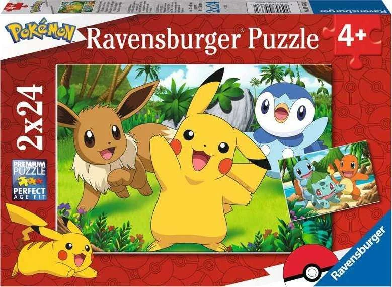Ravensburger Dėlionė 2x24 vnt. - Pokemonai
