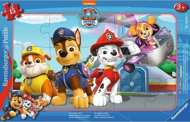 Ravensburger Dėlionė 15 vnt. - Šunyčiai patruliai