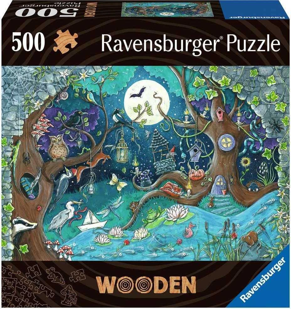 Ravensburger Medinė dėlionė 500 vnt. - Magiškas miškas