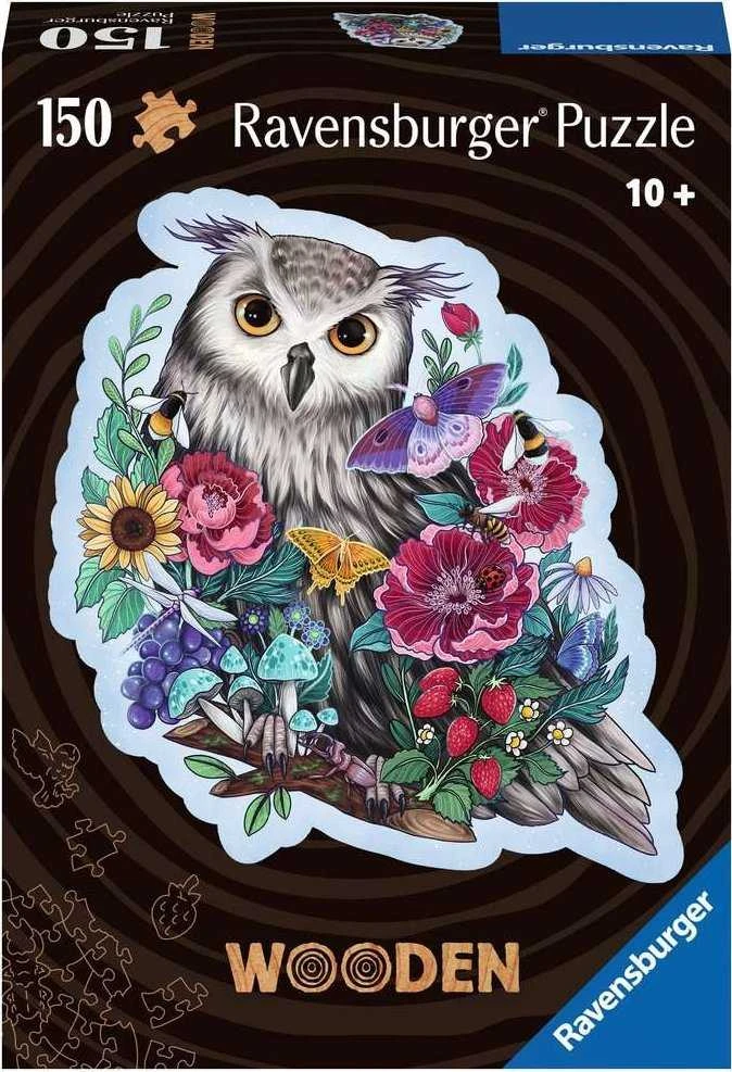 Ravensburger Medinė dėlionė 150 vnt. - Pelėda
