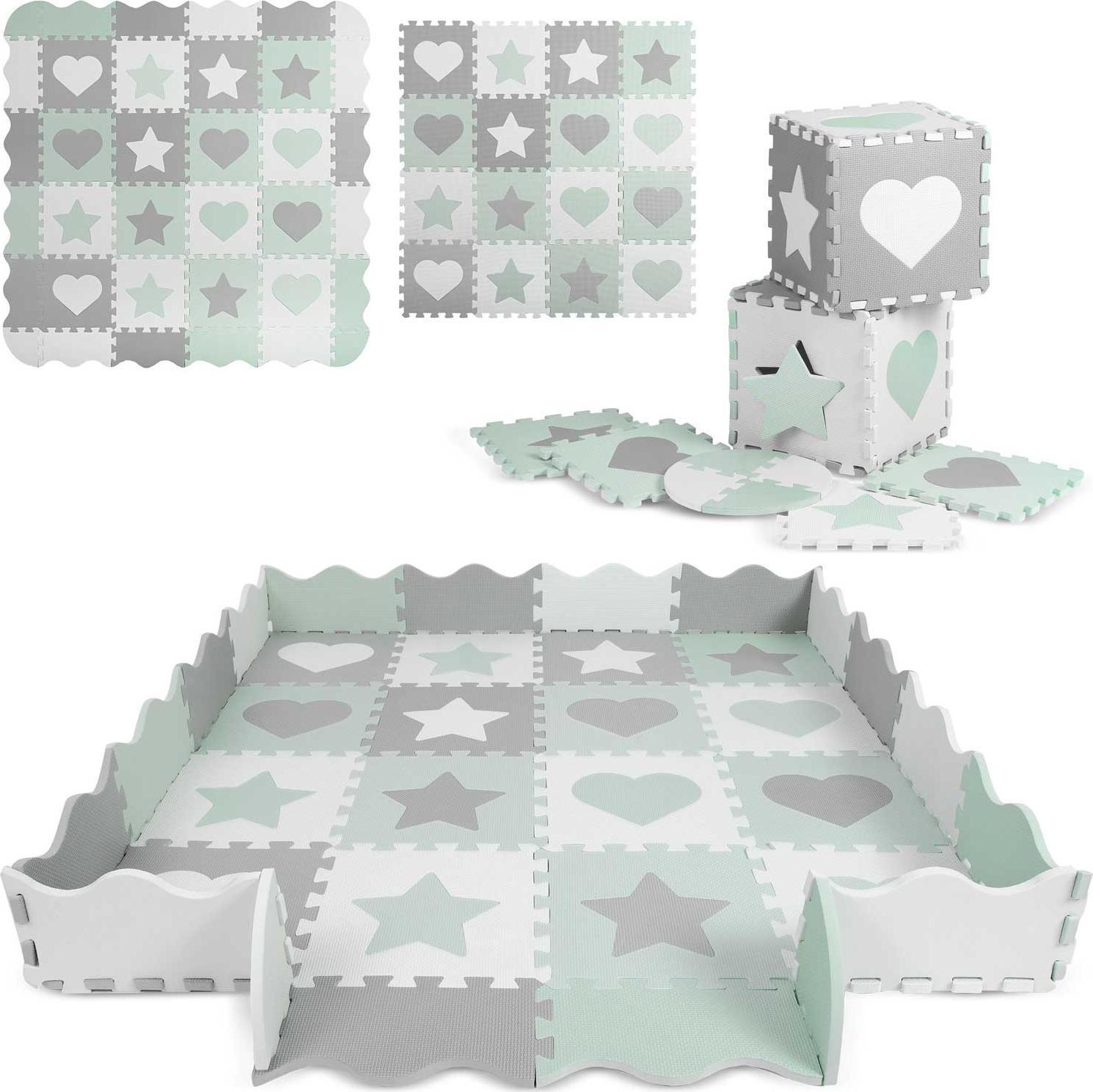 Ricokids Nukido Putplasčio dėlionės kilimėlis 150x150cm 16 vnt.