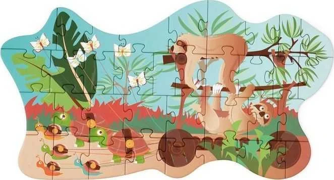 Dėlionė Scratch Scratch, Puzzle konturowe Leniwce 35 vnt.