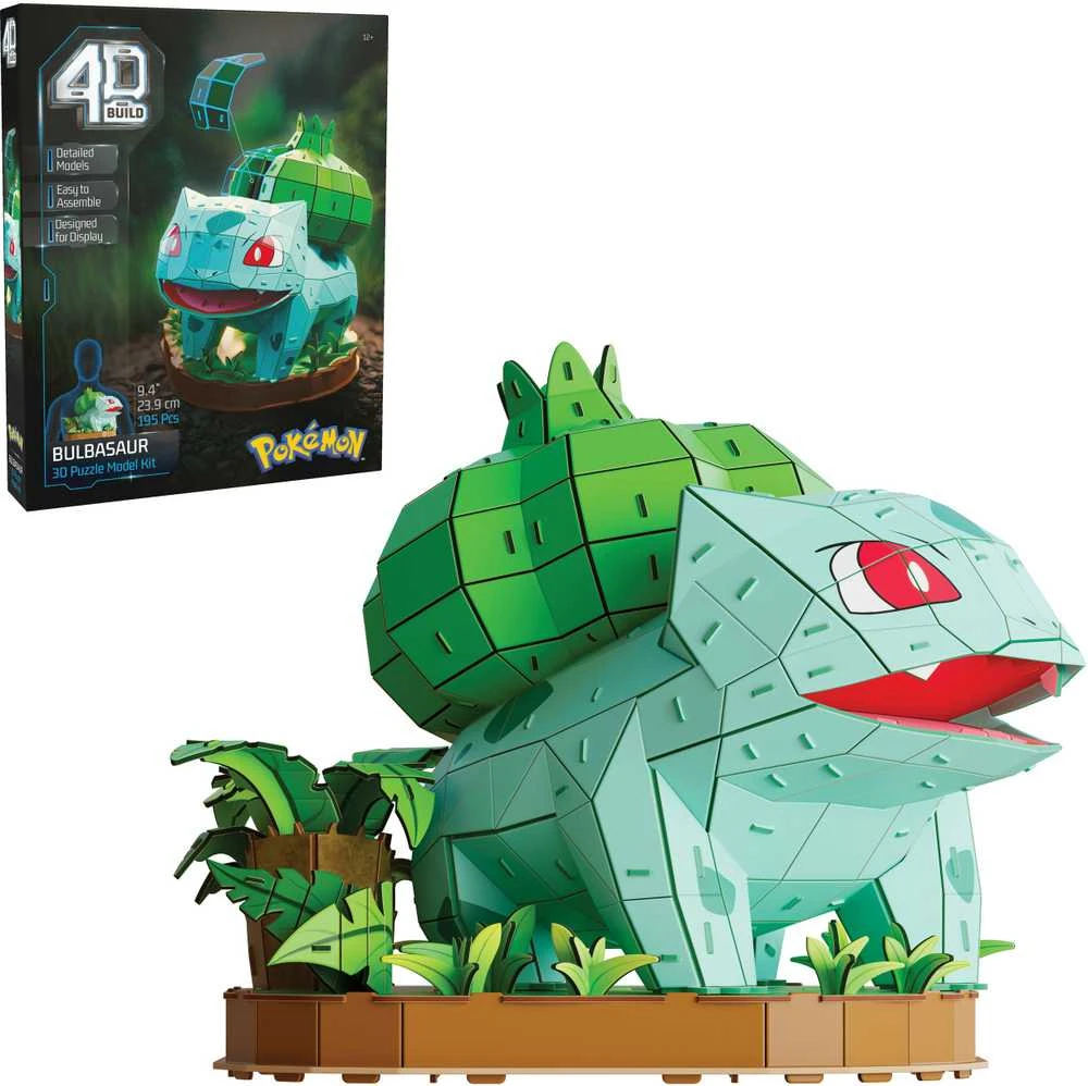 Spin Master 4D dėlionės Pokemon 30 cm - Bulbasaur