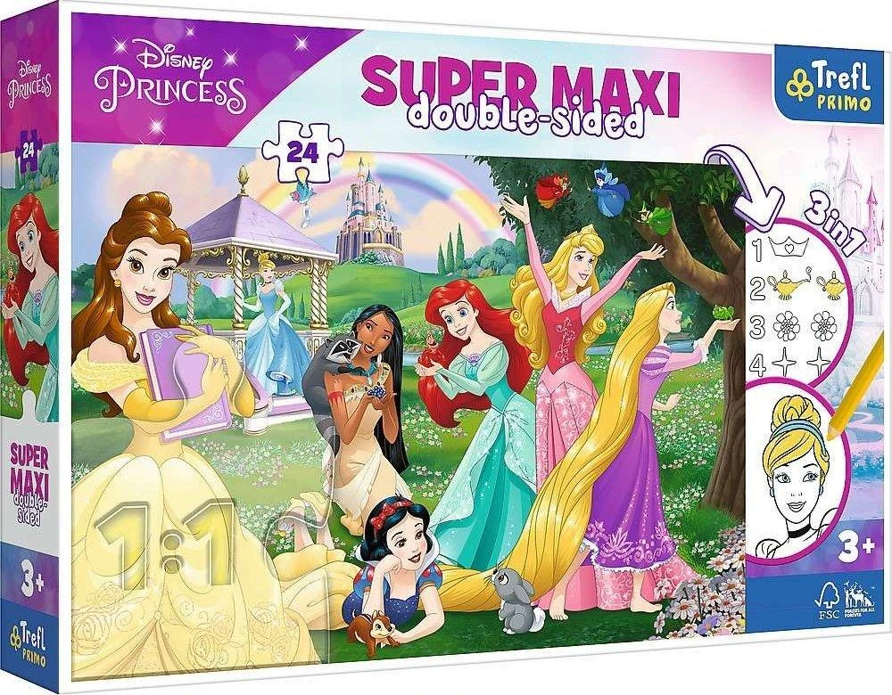 TREFL 41008 Dėlionė 24 SUPER MAXI linksmos princesės