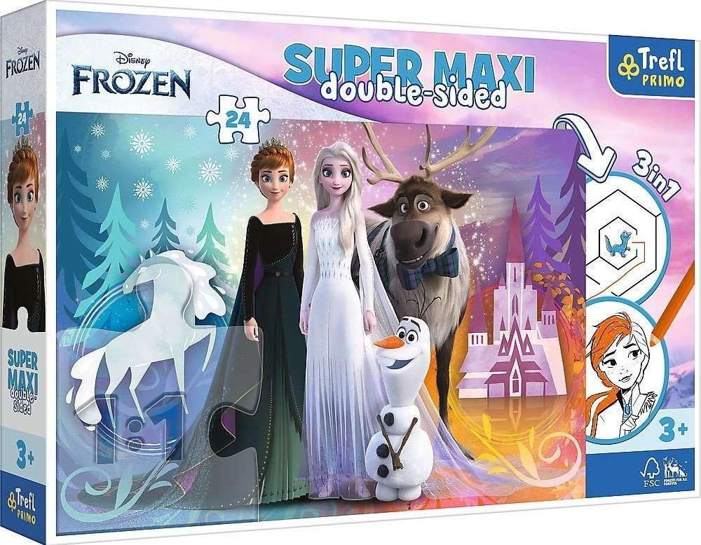 TREFL 41000 Dėlionė 24 SUPER MAXI Užšaldytas Linksmas Pasaulis