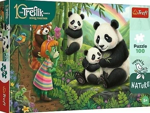 Trefl Dėlionė 100 InspiredByNature Pandy 16595