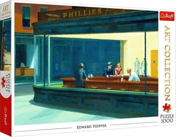 Trefl Dėlionė 1000 vnt. - Edward Hopper: Naktinėtojai aprašymas - Prekės nuotrauka