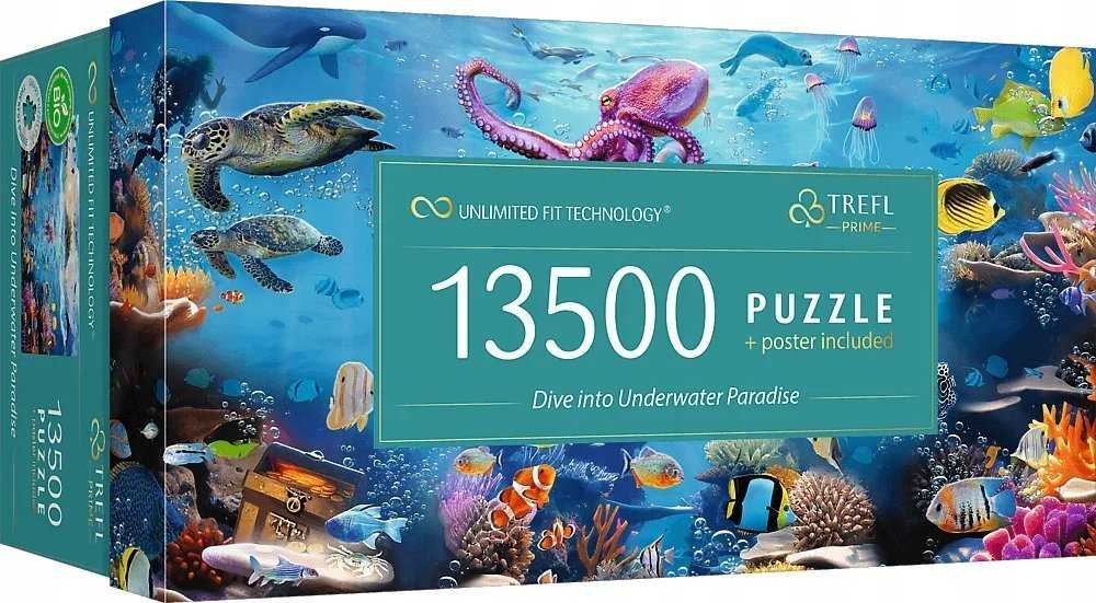 Trefl Dėlionė 13500 vnt. - Pasinerkite į povandeninį rojų