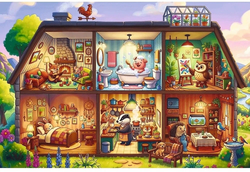 Dėlionė Trefl Puzzle maxi 24 Futrzaste historie 14384