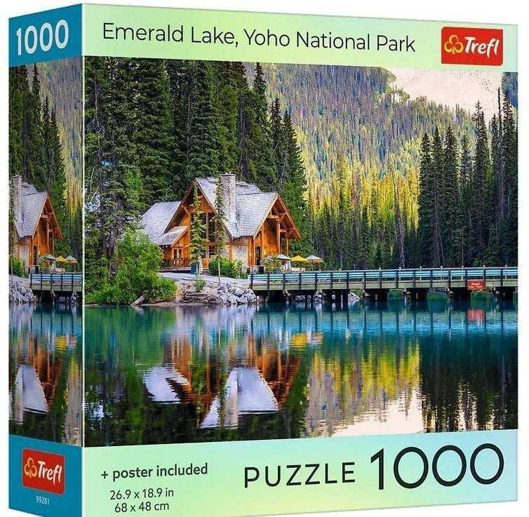 Trefl Dėlionė 1000 vnt. - Smaragdo ežeras, Yoho nacionalinis parkas