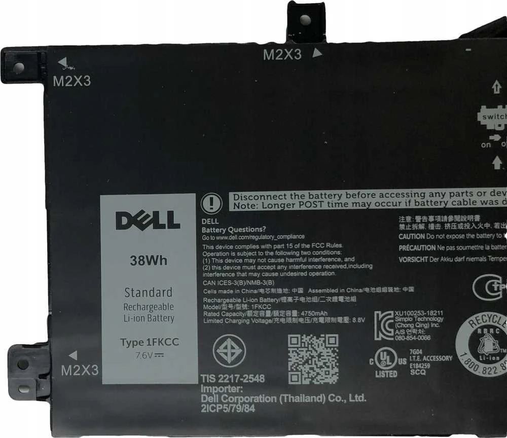Bateria Dell Baterija 2 Cell 38WHR