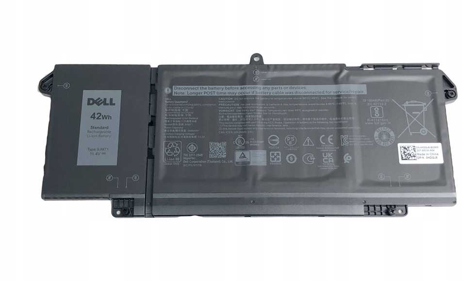 „Dell“ 42 Wh ličio jonų pagrindinė baterija nešiojamiesiems kompiuteriams