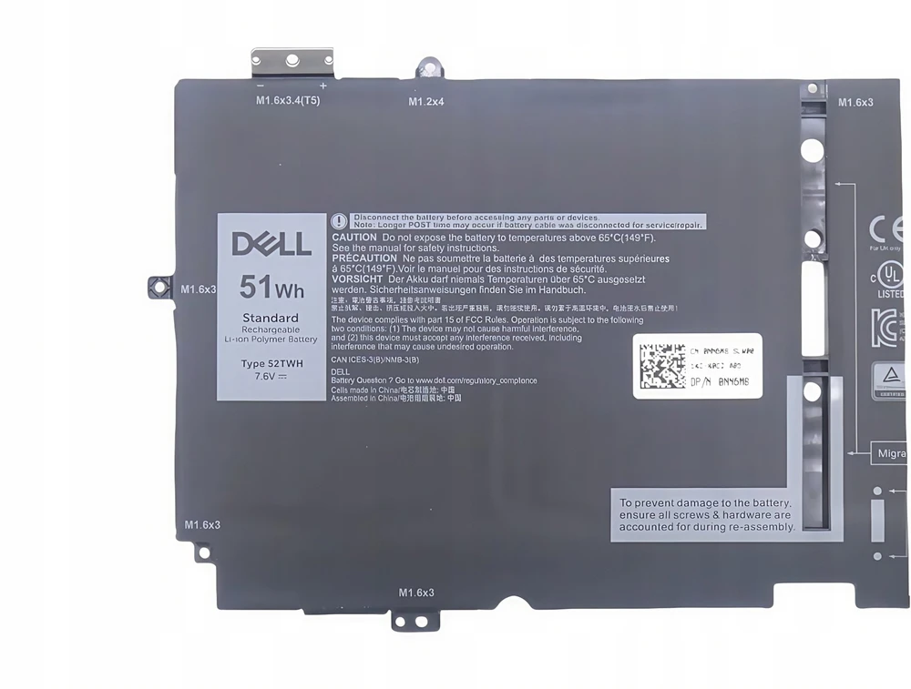 „Dell“ 51 Wh ličio jonų baterija, skirta XPS
