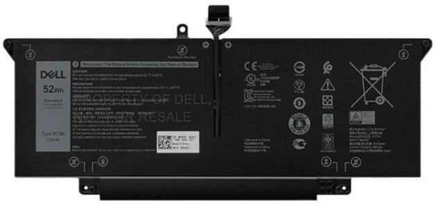 Dell 52 Wh ličio jonų akumuliatorius, skirtas „Latitude 7310“ ir „7410“ kompiuteriams