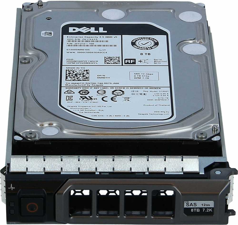 Dell 8 TB 3,5 colio SAS-3 (12 Gb/s) serverio diskas (M40TH)
