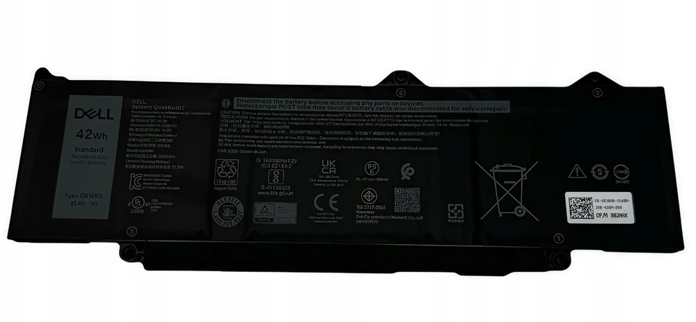 Dell Akumuliatorius, Pri, 42 Wh, 3C, Lithium, Byd