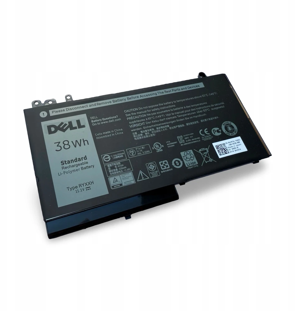 Dell Baterija: 3 elementų, 38 Wh ličio jonų