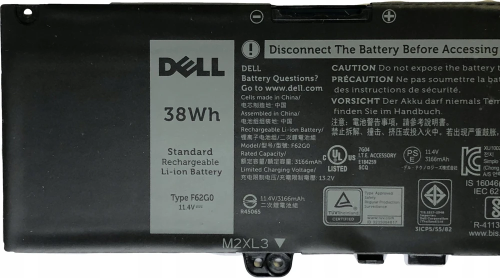 Dell 38Wh 3 Cell Li-Ion RPJC3