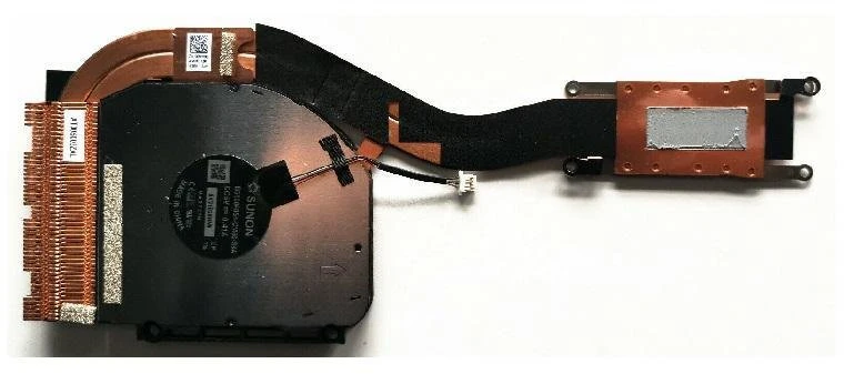Dell CPU heatsink and fan assembly