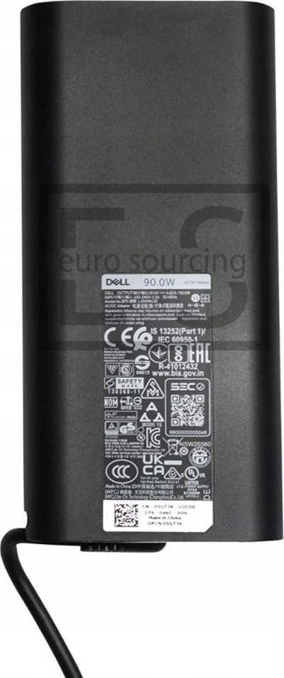 Dell 90W nešiojamojo kompiuterio įkroviklis su technine etikete