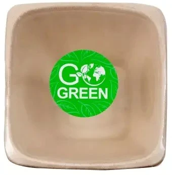 Gogreen Composable cane bowls 1300ml square 5 pieces/ 0 16kg
