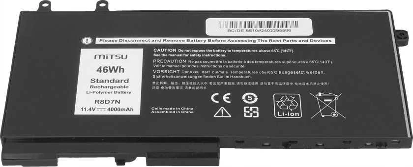 „Dell Latitude 5410 5411 5500 Precision 3541 3550“ Mitsu baterija R8D7N - 11.4V