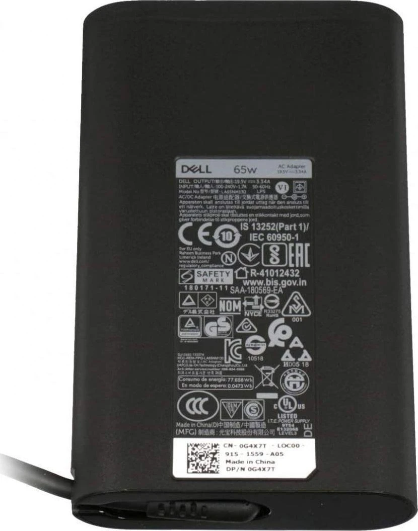 Maitinimo šaltinis Dell 65 W, 5 mm, 3.3 A, 19,5 V (G4X7T)